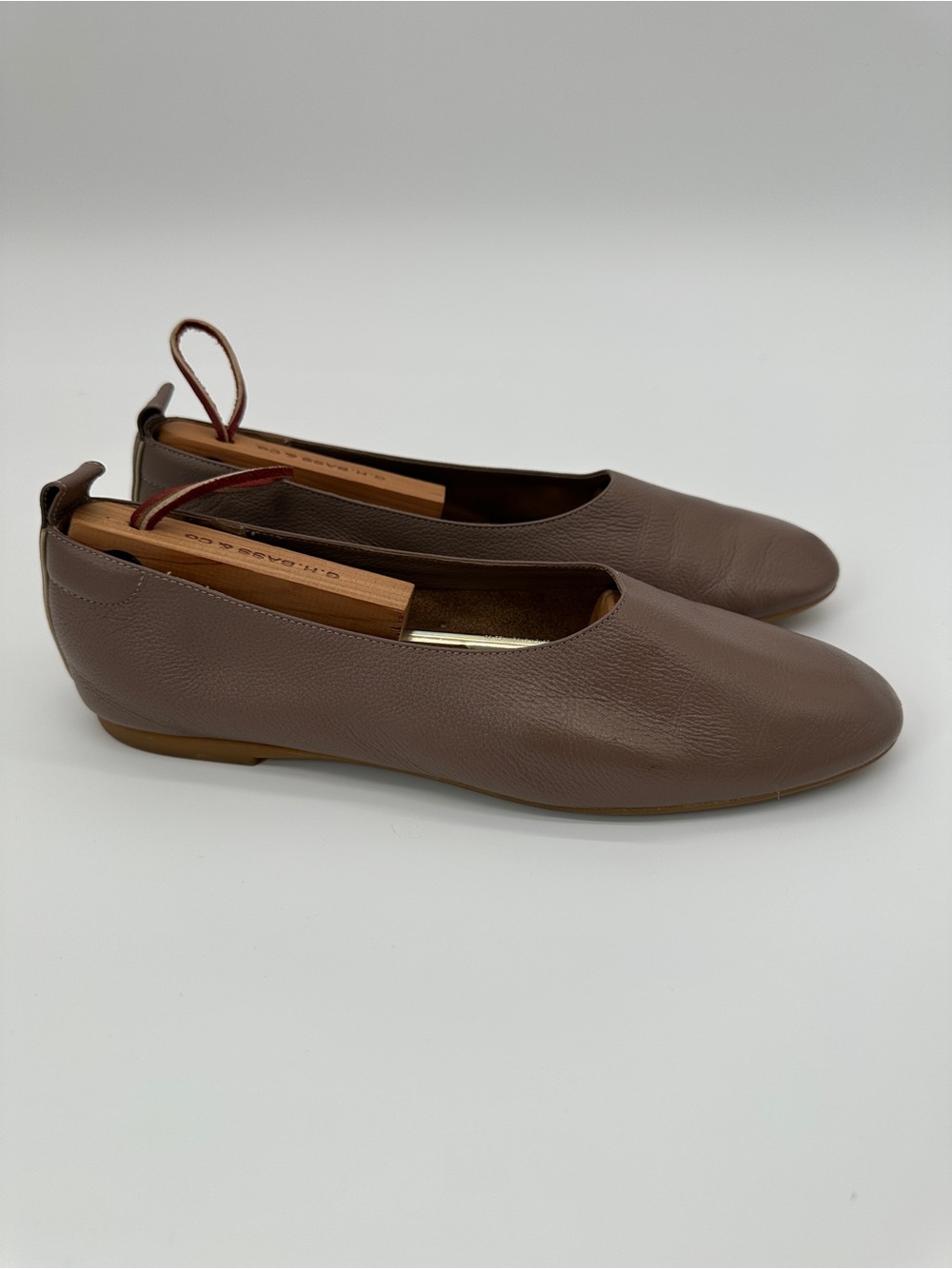 Everlane Taupe Leather Ballet Flats Italian Leather Womens 7